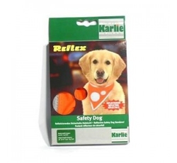 Oblečky, doplňky - Šátek na krk reflex Safety Dog 48-60cm Oranž